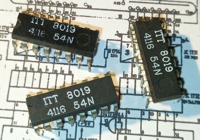 4116 Dynamic RAM integrated circuit IC DIP-16 NOS ITT Vintage