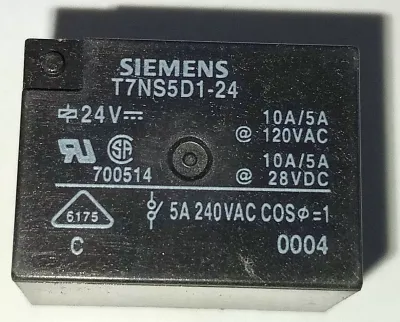 RELAY SIEMENS T7NS5D1-24 PCB - NOS - NEW OLD STOCK