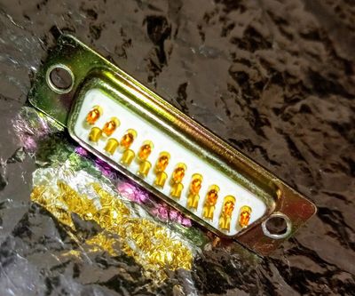 Connector D-SUB 19 pin female DB19 solder Apple Atari TT Falcon NeXT ULTRA SATAN MACINTOSH - NEW OLD STOCK