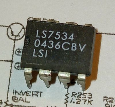 LS7534 - DIMMER LIGHT SWITCH WITH UP/DOWN CONTROLS - DIP8 - Vintage - VERY Rare!