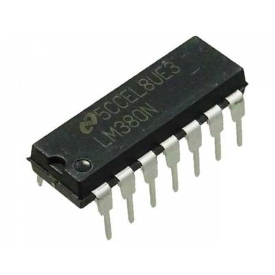 LM380N - 2.5W Audio Power Amplifier - DIP14 - Vintage Rare
