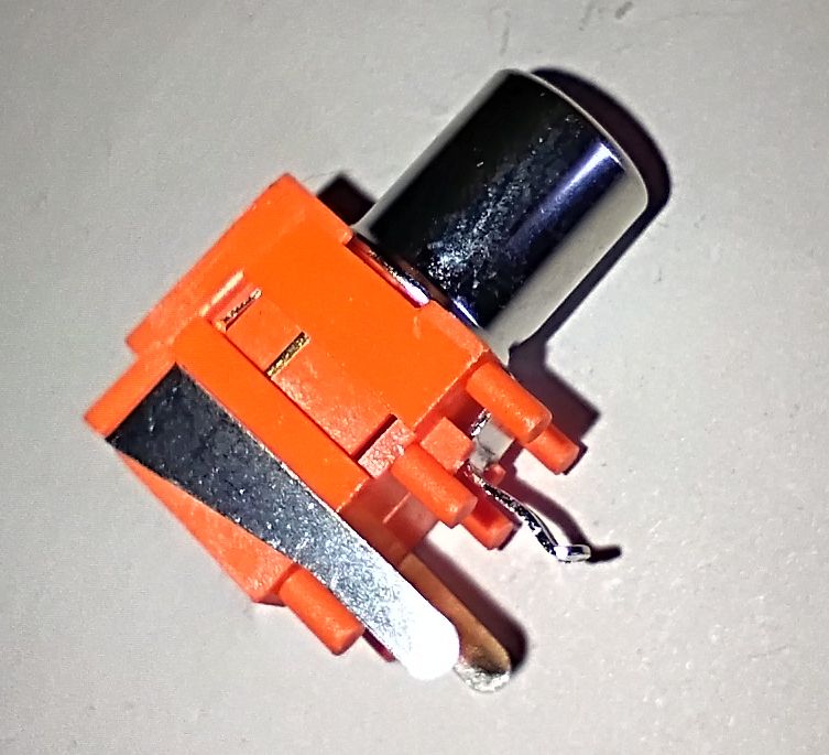 PCB Mount Switched RCA Socket Right Angle