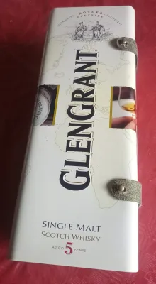 RARE EMPTY GlenGrant 5YO Book-Style Tin – Collectors ONLY (NO BOTTLE INCLUDED)
