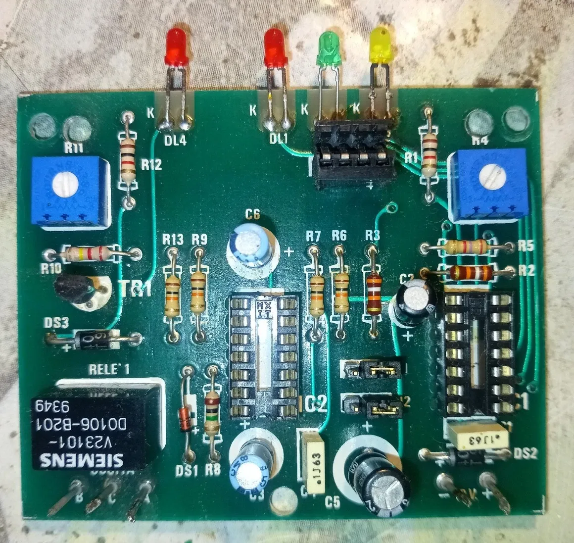 PCB LX827 Nuova ELETTRONICA 117 118 Infrared Anti-theft Alarm WITHOUT ICs