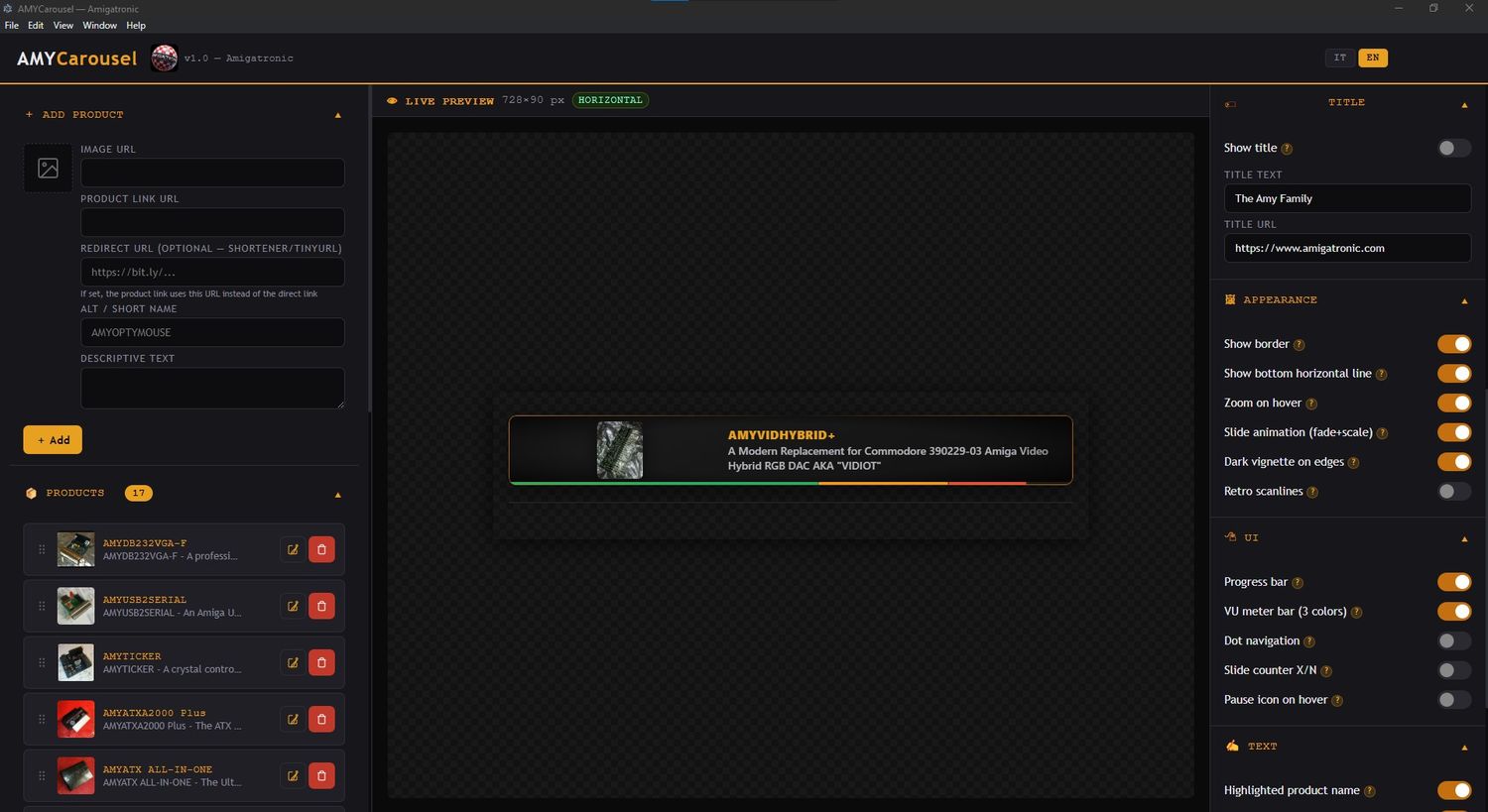 Amy Carousel 1.0 - The Ultimate Banner &amp; Carousel Generator - Pure HTML!