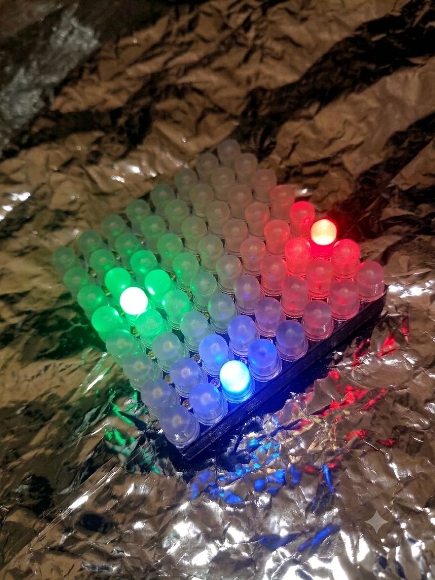 KM-64 ROYGBIV — Premium, Seamlessly Tileable 8x8 RGB LED Matrix