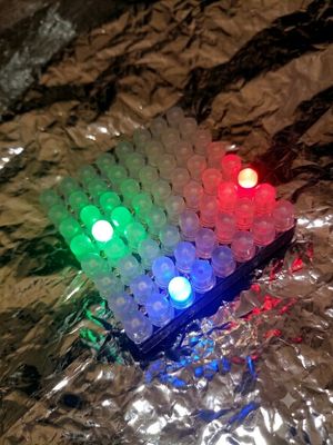 KM-64 ROYGBIV — Premium, Seamlessly Tileable 8x8 RGB LED Matrix
