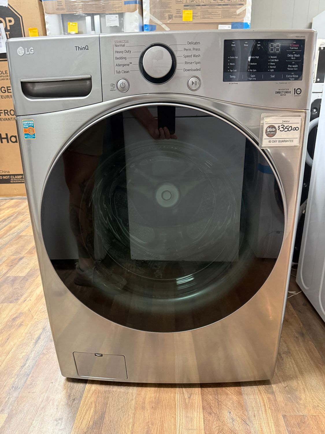 LG Front Load Lare Capacity Washer - Chrome