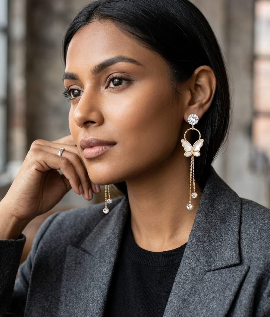 Butterfly grace Tassel Earrings