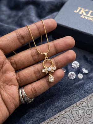Gold Bow Drop crystal