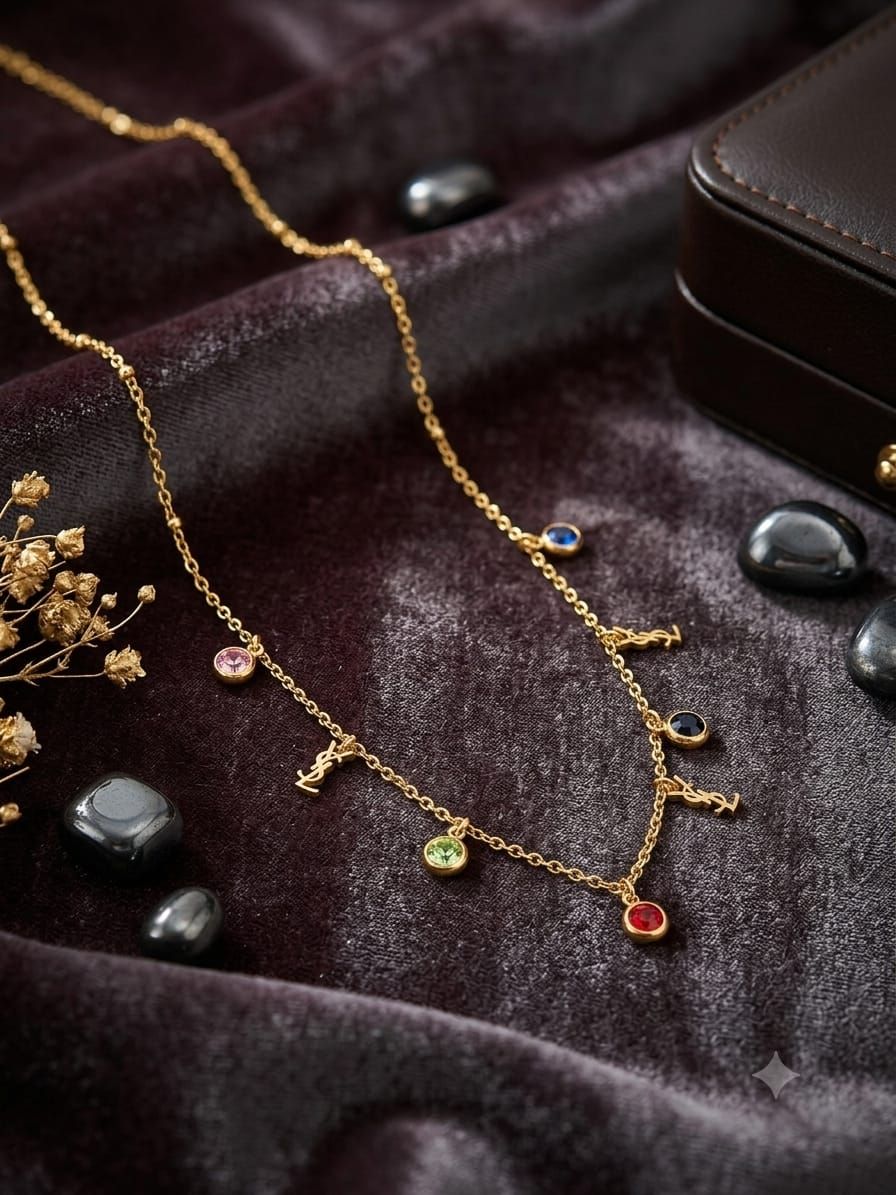 Multi colour Charm necklace