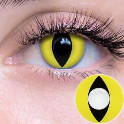 Yellow Cat Contact Lenses