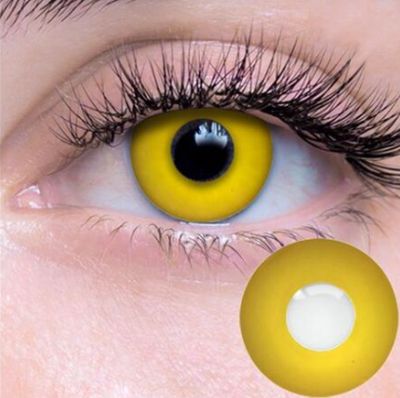 Zombie Yellow Contact Lenses