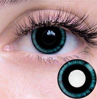 Blue Manga Contact Lenses