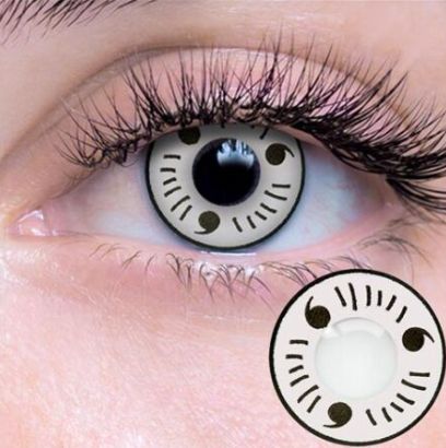 White Hatake Contact Lenses