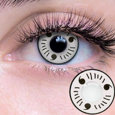 White Hatake Contact Lenses