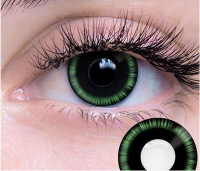 Green Manga Contact Lenses