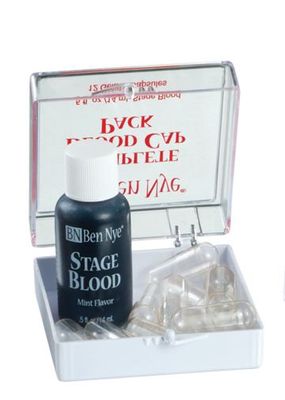 Complete Blood Pack .5 fl. oz./14ml. Blood,12 Empty Capsules