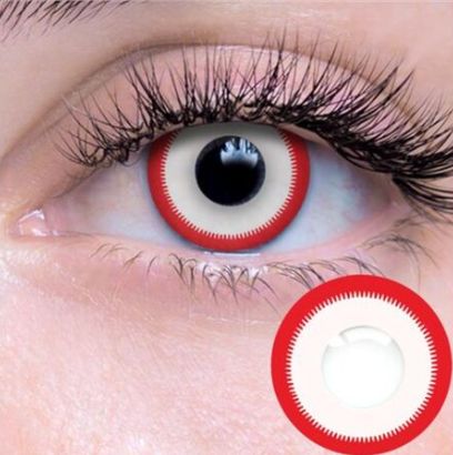 White Saw Contact Lenses