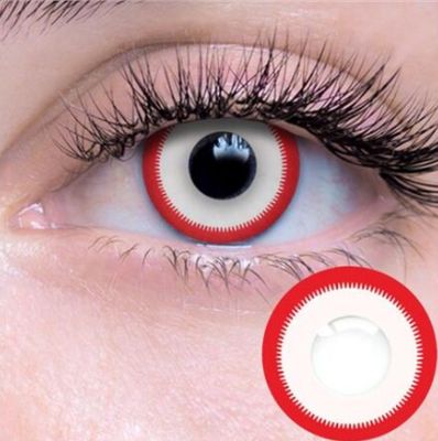 White Saw Contact Lenses