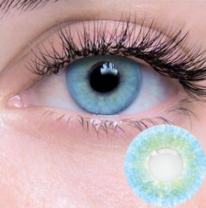 2 Tone Blue Contact Lenses