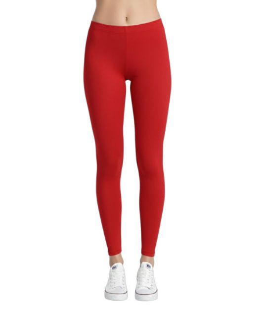 Red Adult Footless Tights
