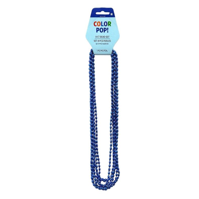 Blue 30 inch 8ct Oval Beads
