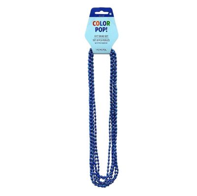Blue 30 inch 8ct Oval Beads