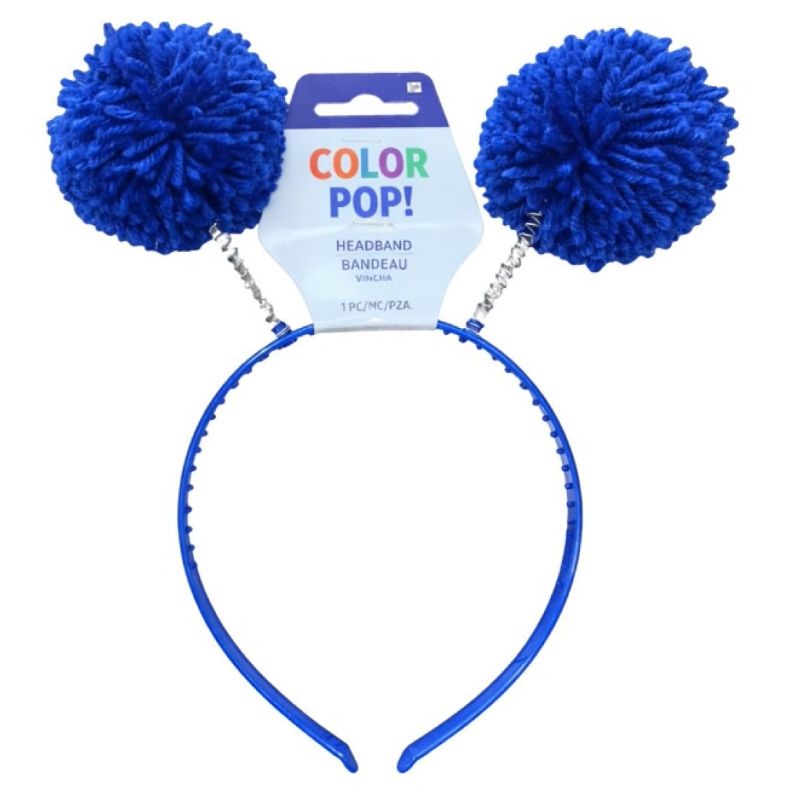 Blue Pom-pom Head Bopper