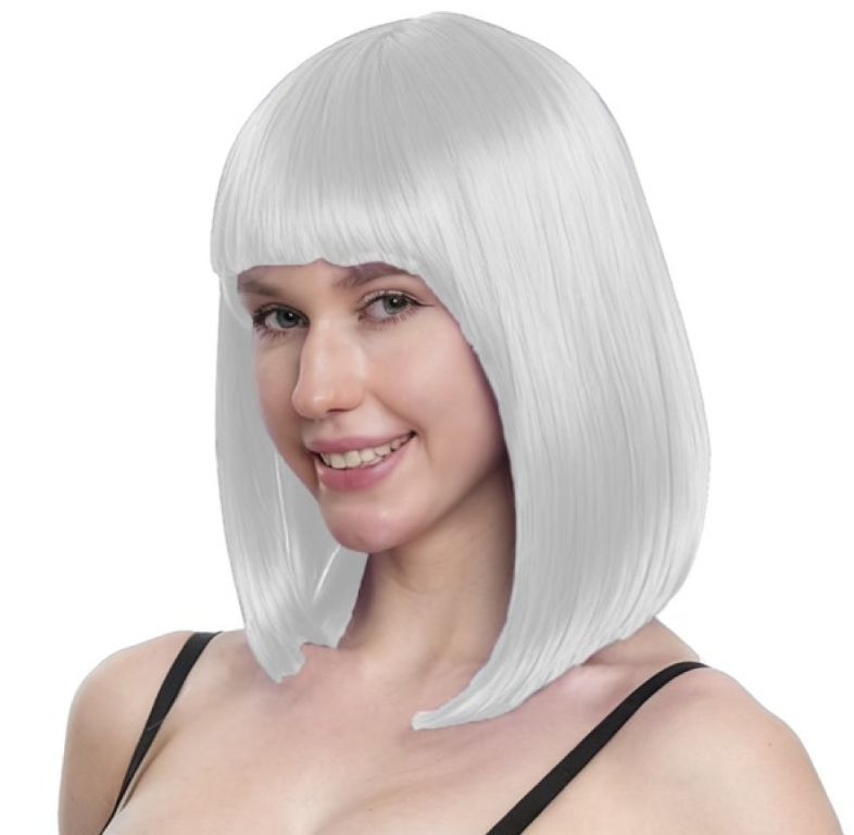 White Long Bob Wig