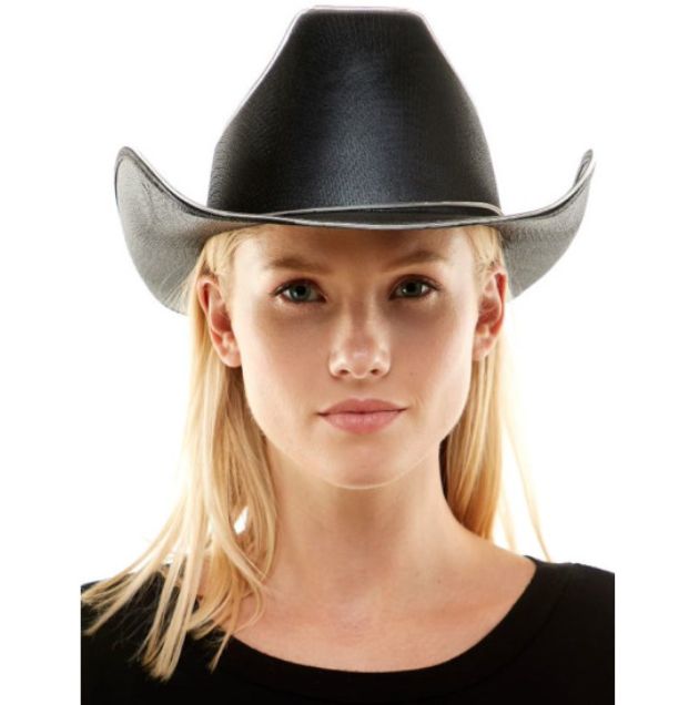 Light-Up Black Cowboy Hat