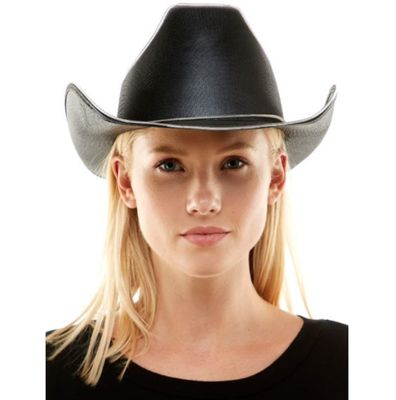 Light-Up Black Cowboy Hat