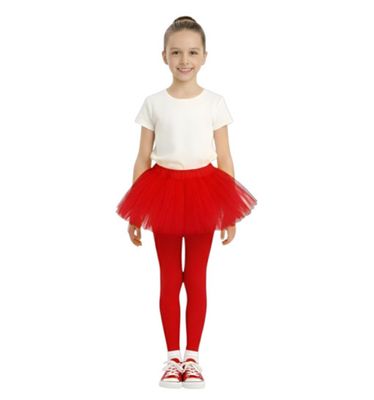 Red Child Footless Tights
