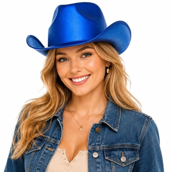 Blue Cowboy Hat