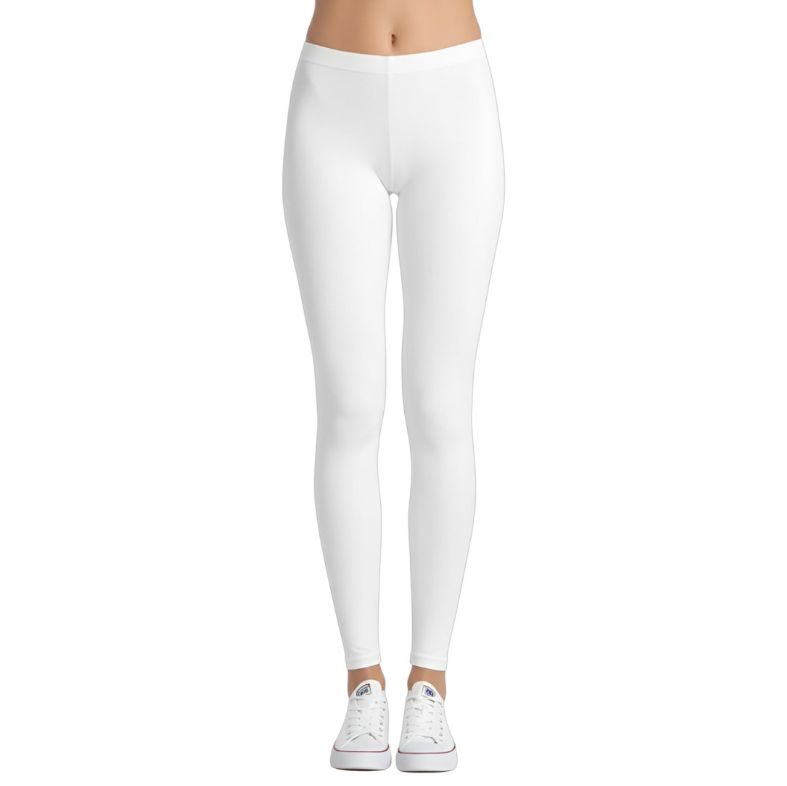 White Adult Footless Tights