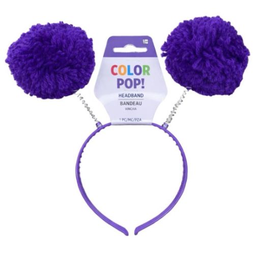 Purple Pom-pom Head Bopper