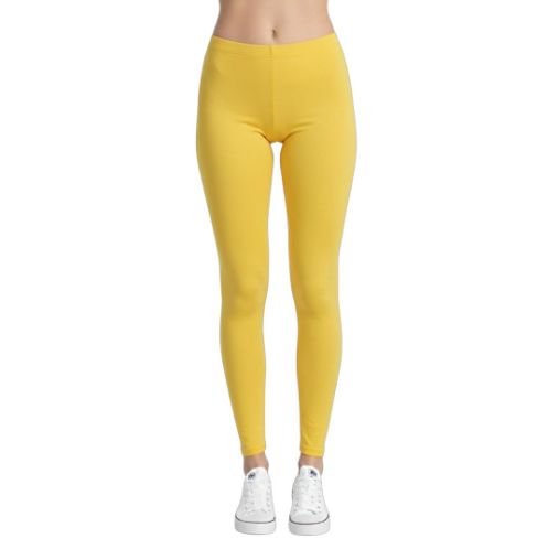 Yellow Adult Footless Tights