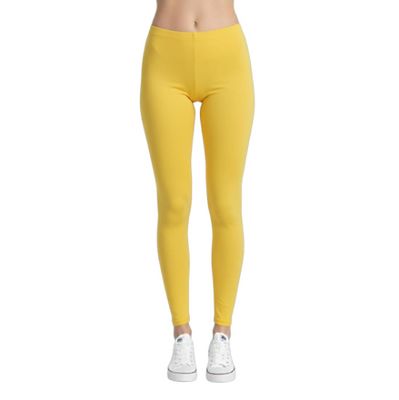 Yellow Adult Footless Tights