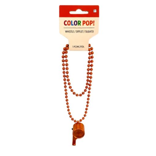 Orange Whistle Necklace