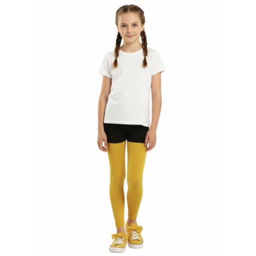 Child Gold Footless Tights