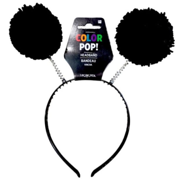 Black Pom-pom Head Bopper