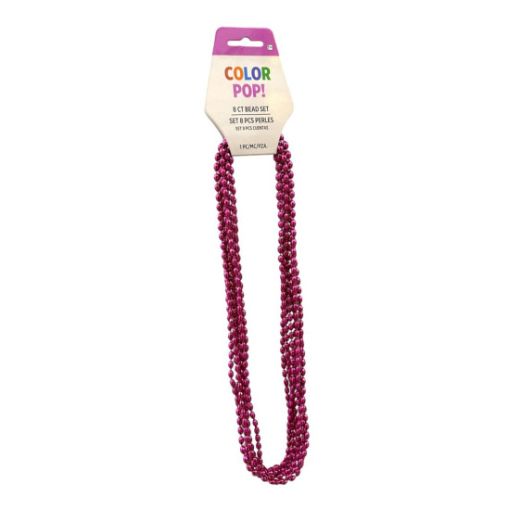 Pink 30 inch 8ct Oval Beads