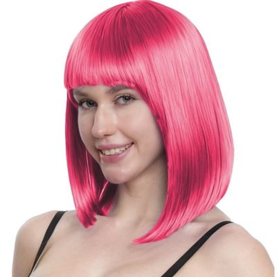 Pink Long Bob Wig