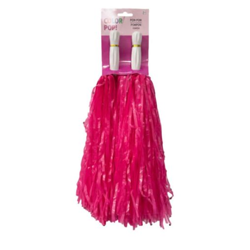 Pink Pom-poms, 2ct