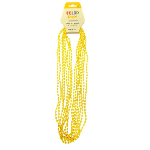 Yellow 30 inch 8ct Oval Beads