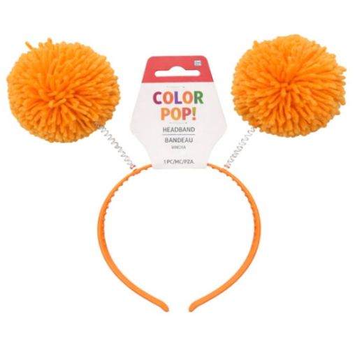 Orange Pom-pom Head Bopper
