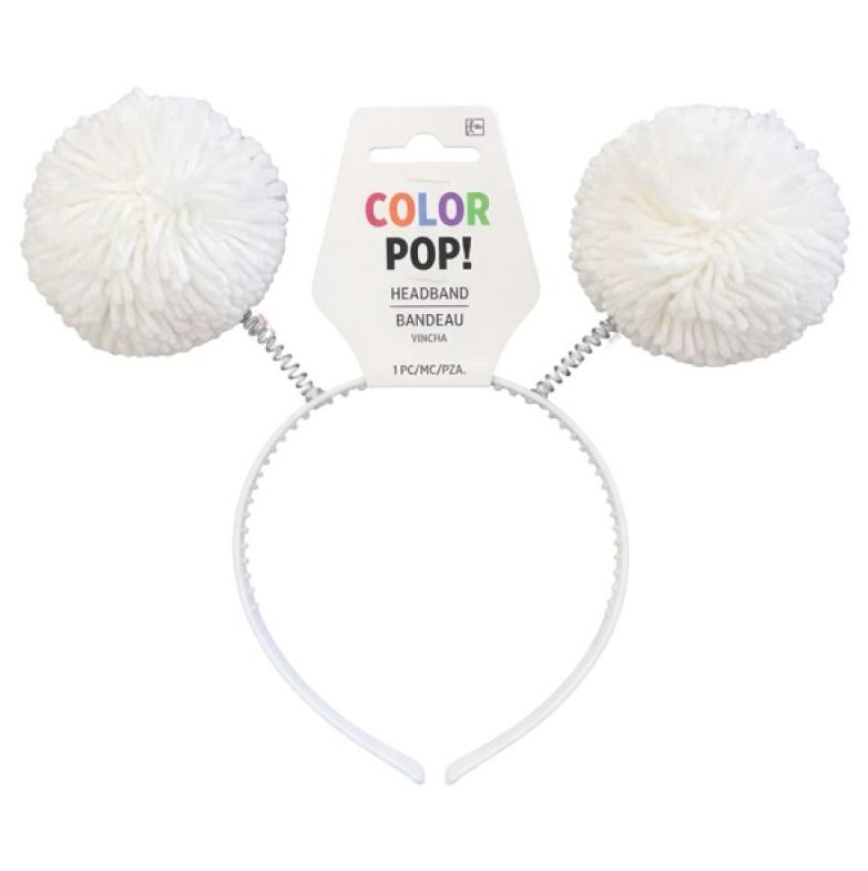 White Pom-pom Head Bopper