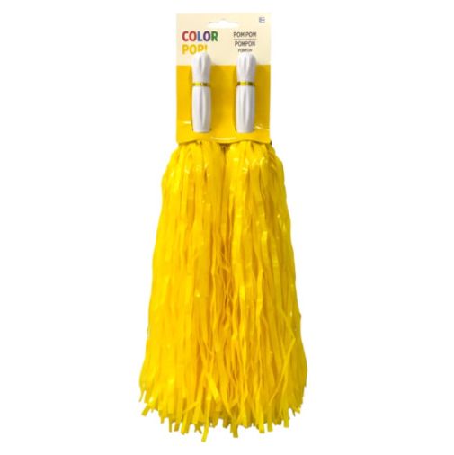 Yellow Pom-poms, 2ct