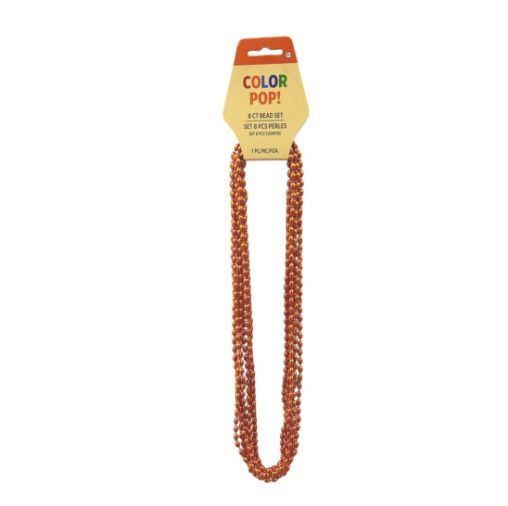Orange 30 inch 8ct Oval Beads