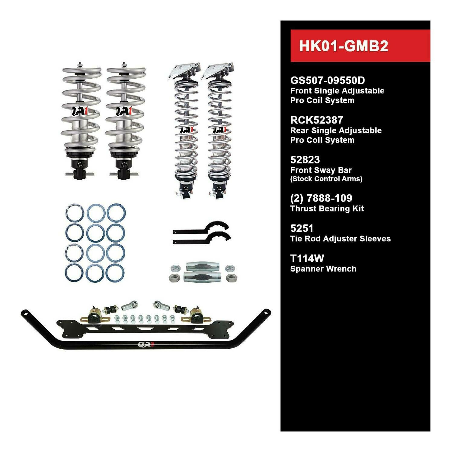 QA1 Level 1 Handling Kit for 65-70 Chevy B-Body